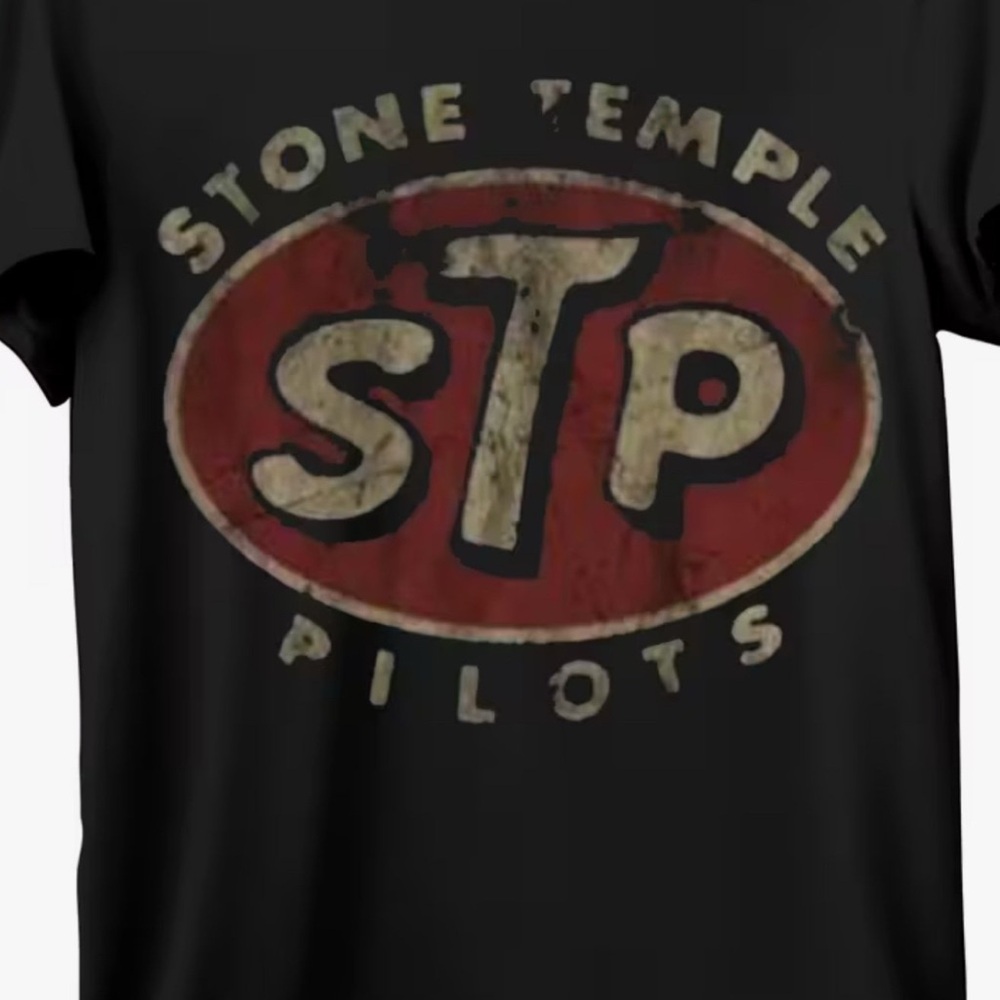 STP Stone Temple Pilots Merch Band Black T-Shirt Size XL